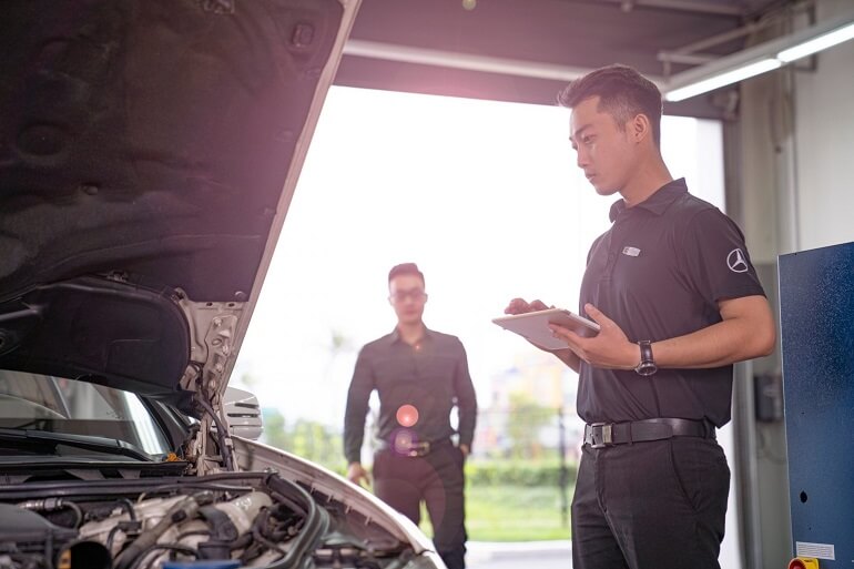 bảo dưỡng xe mercedes định kỳ