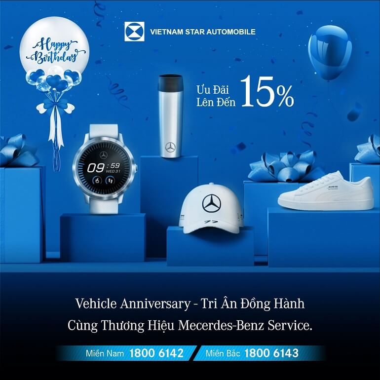 sinh nhật xe mercedes-benz
